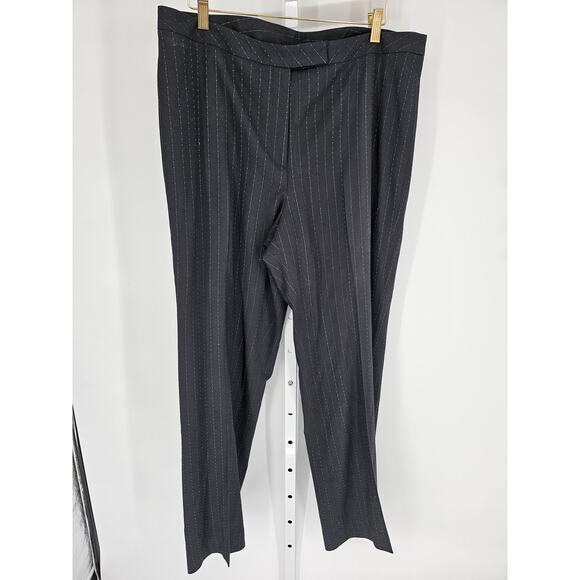 Classiques Entier Women's Black Hook Closer Viscose-Wool Dress Pants Size 16 - Picture 1 of 5